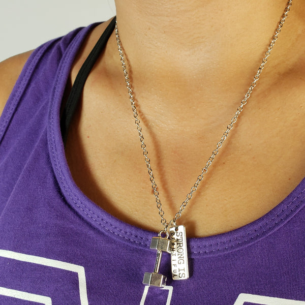 Strong Dumbbell Necklace