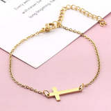 Cross Chain Bracelet